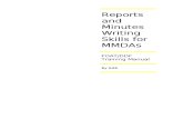 Final Manual on Reports and Minutes Writing