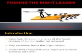 Finding the Right Leader