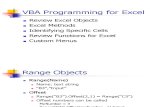 VBA Programming for Excel