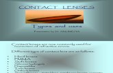 Types of Contact Lens and Uses