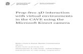 Prop-free 3D interaction with virtual environments in the CAVE using the Microsoft Kinect camera