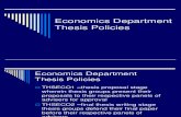 Economics Department Thesis Policies 32012-13