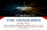 Sony India- An Overview