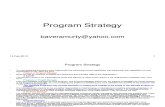 Program Strategy - Notes Q&A Approach