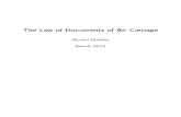 The Law of Documents of Air Carriage