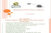 Effective E-mail Writing