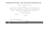 Presentation Solar Energy-LuckyIndia