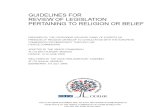 Guidelines for Review of Legislation Pertaining to Religion or Belief
