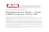 Designing for Kids – Cute Little Frog by Terry Hill