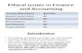 Ethical Issues in finance