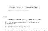 Mentors Training