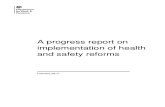 Progress Report Health Safety Reforms Feb 2013