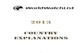 World Watch List 2013 - Comprehensive Report