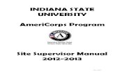AmeriCorps Program Site Supervisor Manual 2012-2013