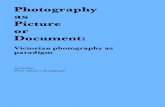 Lecture 01 - Photography as Picture or Document