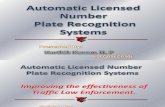 Automatic Licensed Number   Plate Recognition Systems