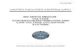 400 Hertz Medium Voltage Conversion-Distribution
