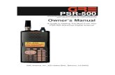 GRE PSR-500v1.3 Manual