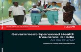 Government Sponsored Health Insurance in India