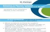 Design and Deliver Effective In-Service Training: Evidence from an Integrative Review of the Literature