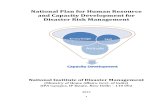 Human Resource Plan for Disaster Management (India)