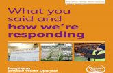 What you said and how we\'re responding