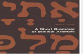A Short Grammar on Biblical Aramaic
