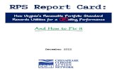 RPS Report Card How VA RPS Rewards Utilities Failing Performance