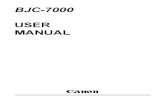 Canon BJC7000 Manual