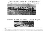 The World City in Boom, Bust and War