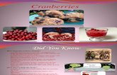 Supe rfood Cranberries