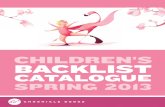 Chronicle Books UK Kids Backlist Spring 2013