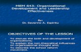 MEM 643- Organizational Development and Leadership Effectiveness
