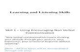 Listening & Learning Skills