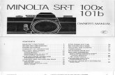Notice Minolta SRT100X