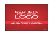 Secrets for a Good Logo - 8.5 x 11