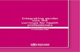 Integrating gender into health curriculum for health professionas