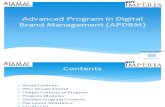 Detailed Program Contents - APDBM