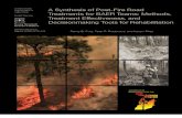 Synthesis of Post-Fire Road Treatments for BAER Teams: Methods, Treatment Effectiveness, and Decisionmaking Tools for Rehabilitation