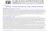 Holy Communion by Intinction Self-communication and Holy Communion Under Both Species