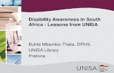 Disability Awareness in South Africa - Lessons From Unisa
