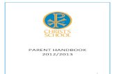 Parent Handbook 2012/2013