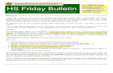 HS Friday Bulletin 08-31