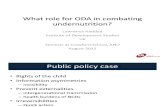 Role for ODA in Combating Undernutrition - DPC