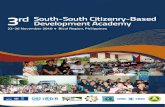 3rd SS Citizenry Based Devt Academy Proceedings