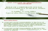 Role of Corporate Socail Responsibility in Rural India by s.pavai & a.anitha