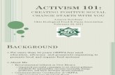 Activism 101: creating positive social change starts with you