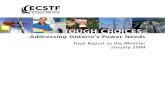 Electricity Conservation and Supply Task Force (ECSTF) - Final Report to the Minister