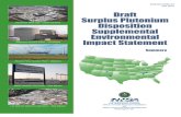 Draft surplus plutonium disposition Supplemental environmental impact statement