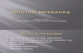 Class 8- Routine Messages